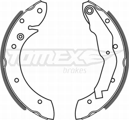 TOMEX brakes TX 21-33 - Brake Shoe Set www.autospares.lv