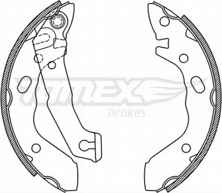 TOMEX brakes TX 21-37 - Bremžu loku komplekts www.autospares.lv