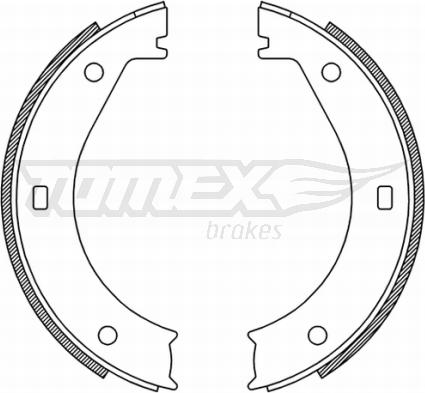 TOMEX brakes TX 21-25 - Bremžu loku komplekts www.autospares.lv