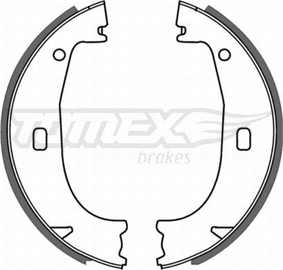 TOMEX brakes TX 21-23 - Brake Shoe Set www.autospares.lv