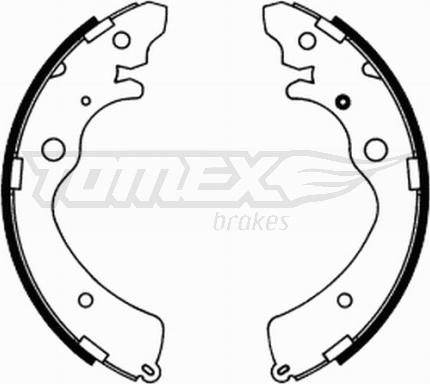 TOMEX brakes TX 21-74 - Комплект тормозных колодок, барабанные www.autospares.lv