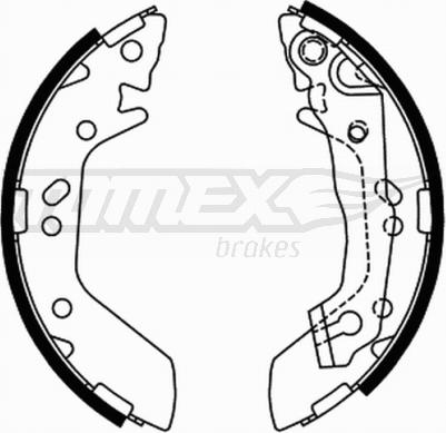 TOMEX brakes TX 21-70 - Brake Shoe Set www.autospares.lv