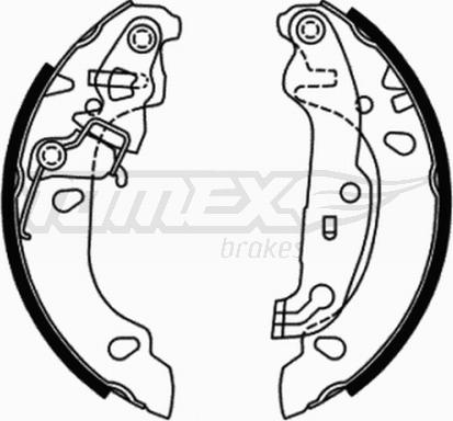 TOMEX brakes TX 21-71 - Bremžu loku komplekts autospares.lv