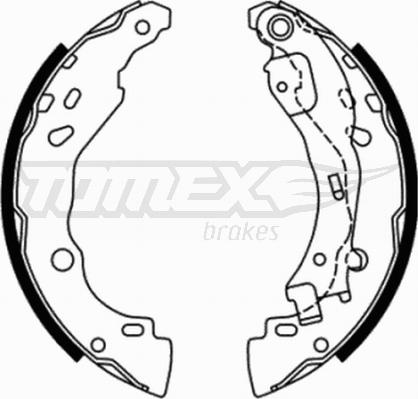 TOMEX brakes TX 21-77 - Bremžu loku komplekts autospares.lv