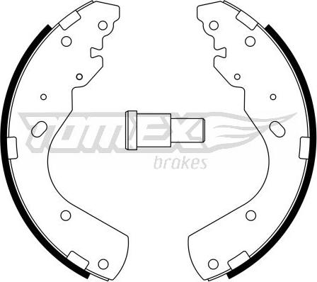 TOMEX brakes TX 23-44 - Bremžu loku komplekts autospares.lv