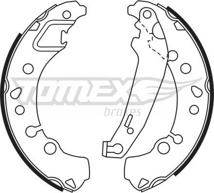 TOMEX brakes TX 23-45 - Bremžu loku komplekts www.autospares.lv