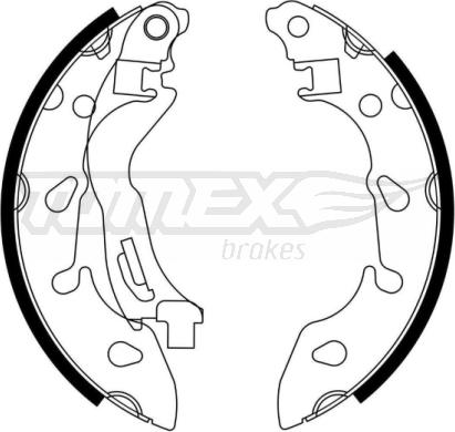 TOMEX brakes TX 23-04 - Bremžu loku komplekts autospares.lv