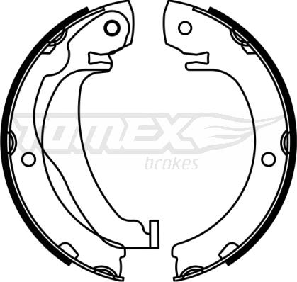 TOMEX brakes TX 23-05 - Bremžu loku komplekts www.autospares.lv