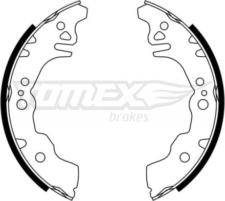 TOMEX brakes TX 23-08 - Bremžu loku komplekts www.autospares.lv