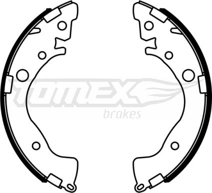 TOMEX brakes TX 23-02 - Bremžu loku komplekts www.autospares.lv