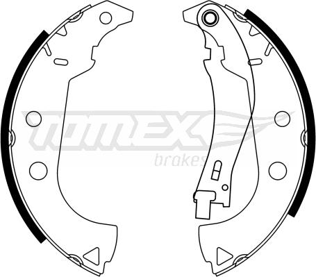 TOMEX brakes TX 23-15 - Bremžu loku komplekts autospares.lv