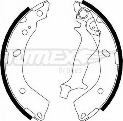 TOMEX brakes TX 23-10 - Bremžu loku komplekts www.autospares.lv