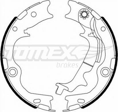 TOMEX brakes TX 23-12 - Bremžu loku komplekts www.autospares.lv