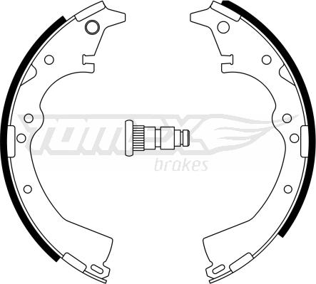 TOMEX brakes TX 23-36 - Brake Shoe Set www.autospares.lv