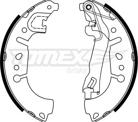 TOMEX brakes TX 23-37 - Bremžu loku komplekts www.autospares.lv