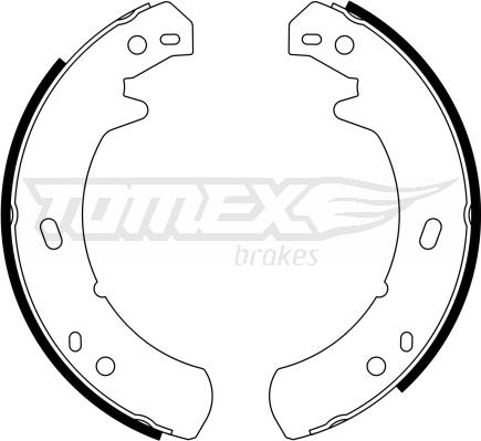 TOMEX brakes TX 23-24 - Bremžu loku komplekts www.autospares.lv