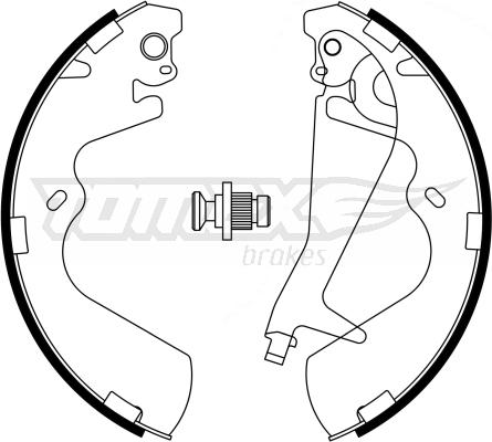 TOMEX brakes TX 23-25 - Bremžu loku komplekts autospares.lv