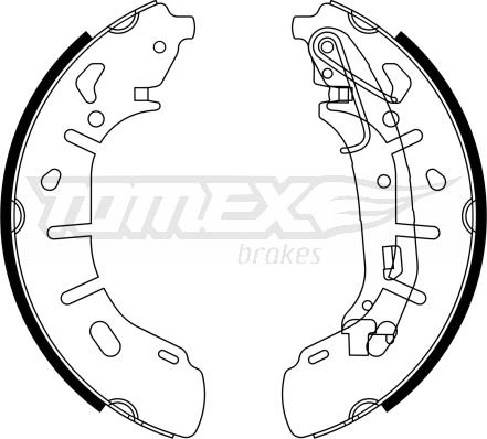 TOMEX brakes TX 23-21 - Bremžu loku komplekts www.autospares.lv