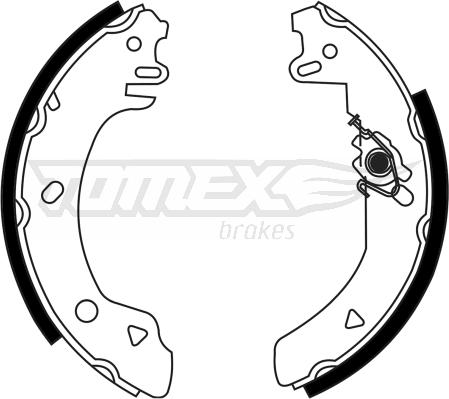 TOMEX brakes TX 23-22 - Bremžu loku komplekts www.autospares.lv