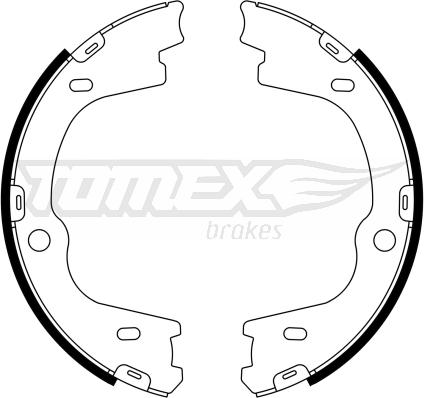 TOMEX brakes TX 23-27 - Brake Shoe Set www.autospares.lv