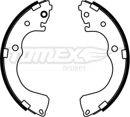 TOMEX brakes TX 22-99 - Bremžu loku komplekts www.autospares.lv