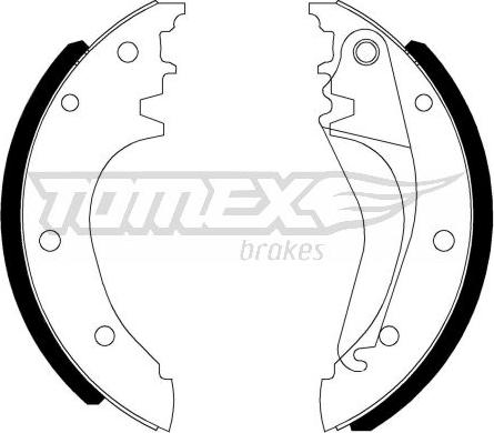 TOMEX brakes TX 22-90 - Bremžu loku komplekts www.autospares.lv