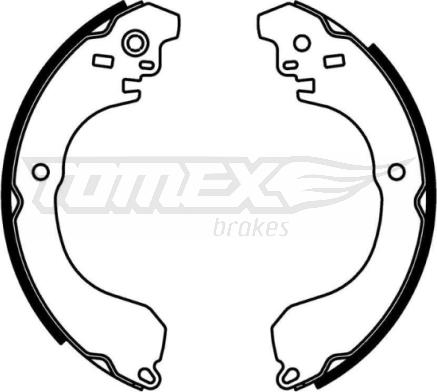 TOMEX brakes TX 22-91 - Bremžu loku komplekts www.autospares.lv