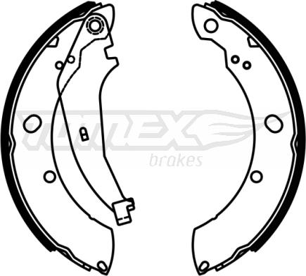 TOMEX brakes TX 22-97 - Bremžu loku komplekts autospares.lv