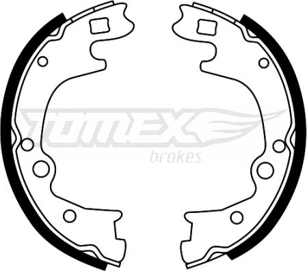 TOMEX brakes TX 22-49 - Bremžu loku komplekts www.autospares.lv