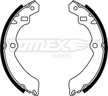 TOMEX brakes TX 22-46 - Bremžu loku komplekts www.autospares.lv