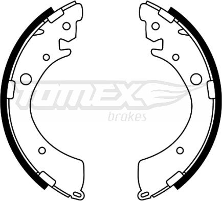 TOMEX brakes TX 22-40 - Bremžu loku komplekts www.autospares.lv