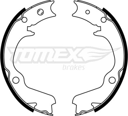 TOMEX brakes TX 22-41 - Bremžu loku komplekts www.autospares.lv