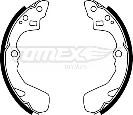 TOMEX brakes TX 22-48 - Bremžu loku komplekts www.autospares.lv