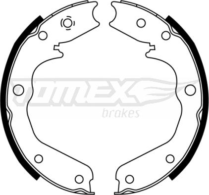 TOMEX brakes TX 22-43 - Bremžu loku komplekts www.autospares.lv