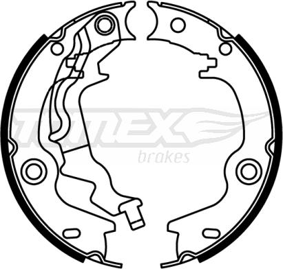 TOMEX brakes TX 22-54 - Bremžu loku komplekts www.autospares.lv