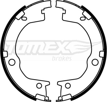 TOMEX brakes TX 22-55 - Brake Shoe Set www.autospares.lv