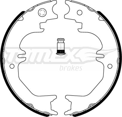 TOMEX brakes TX 22-64 - Bremžu loku komplekts www.autospares.lv