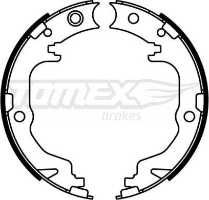 TOMEX brakes TX 22-60 - Bremžu loku komplekts www.autospares.lv