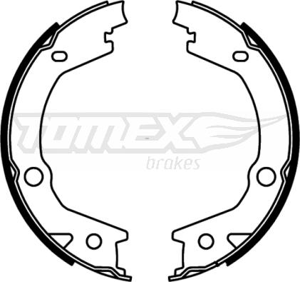 TOMEX brakes TX 22-68 - Brake Shoe Set www.autospares.lv