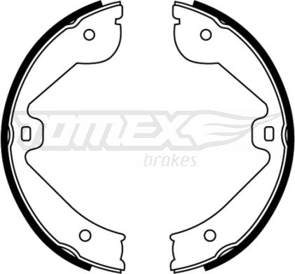 TOMEX brakes TX 22-67 - Bremžu loku komplekts www.autospares.lv