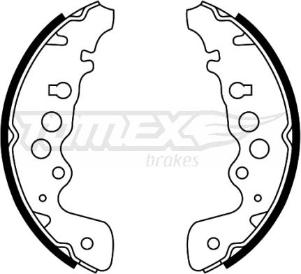 TOMEX brakes TX 22-04 - Bremžu loku komplekts autospares.lv