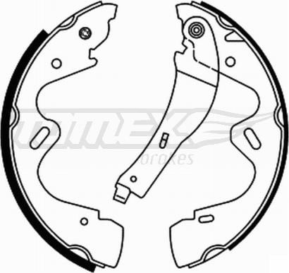 TOMEX brakes TX 22-01 - Bremžu loku komplekts www.autospares.lv