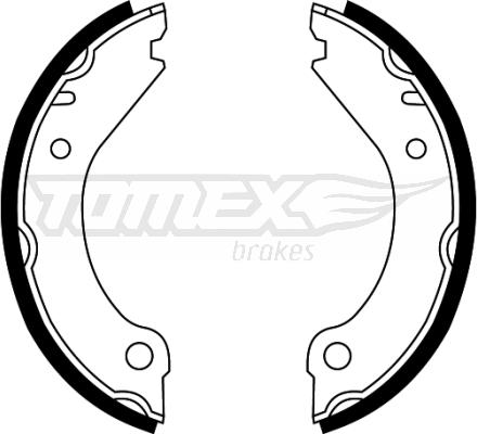 TOMEX brakes TX 22-08 - Bremžu loku komplekts www.autospares.lv