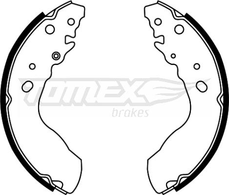 TOMEX brakes TX 22-03 - Bremžu loku komplekts www.autospares.lv