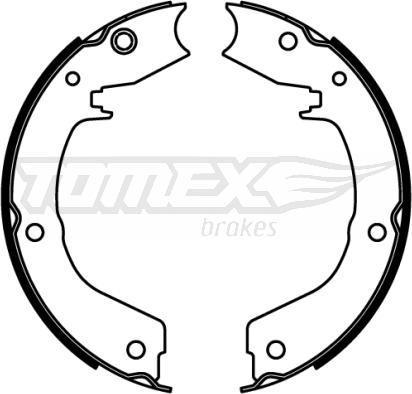TOMEX brakes TX 22-19 - Bremžu loku komplekts www.autospares.lv