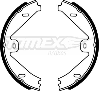 TOMEX brakes TX 22-16 - Bremžu loku komplekts www.autospares.lv