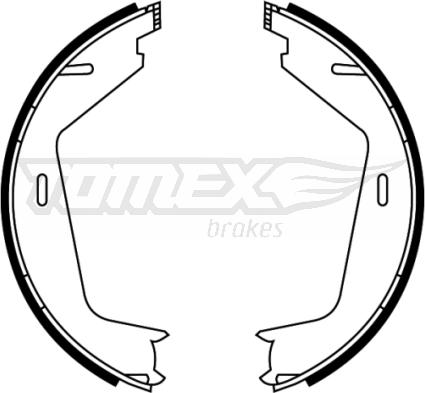 TOMEX brakes TX 22-11 - Bremžu loku komplekts www.autospares.lv