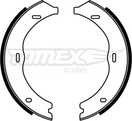 TOMEX brakes TX 22-12 - Bremžu loku komplekts www.autospares.lv