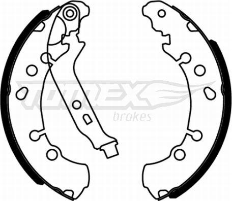 TOMEX brakes TX 22-17 - Bremžu loku komplekts www.autospares.lv