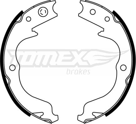 TOMEX brakes TX 22-81 - Bremžu loku komplekts www.autospares.lv